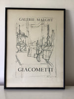 Vintage Gallerie Maeght ALBERTO GIACOMETTI Lithograph Exhibition Poster 1951