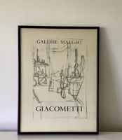 Vintage Gallerie Maeght ALBERTO GIACOMETTI Lithograph Exhibition Poster 1951