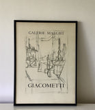 Vintage Gallerie Maeght ALBERTO GIACOMETTI Lithograph Exhibition Poster 1951