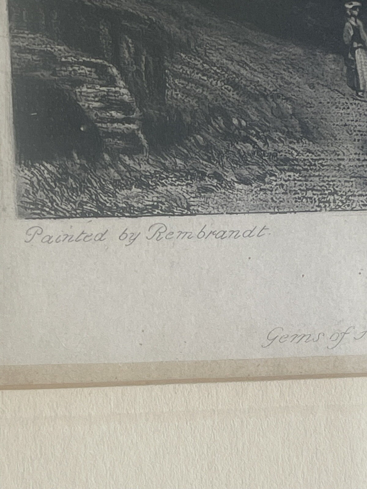 “The Mill” Antique Rembrandt van Rijn Mezzotint Charles Turner 1823 WB Drake3