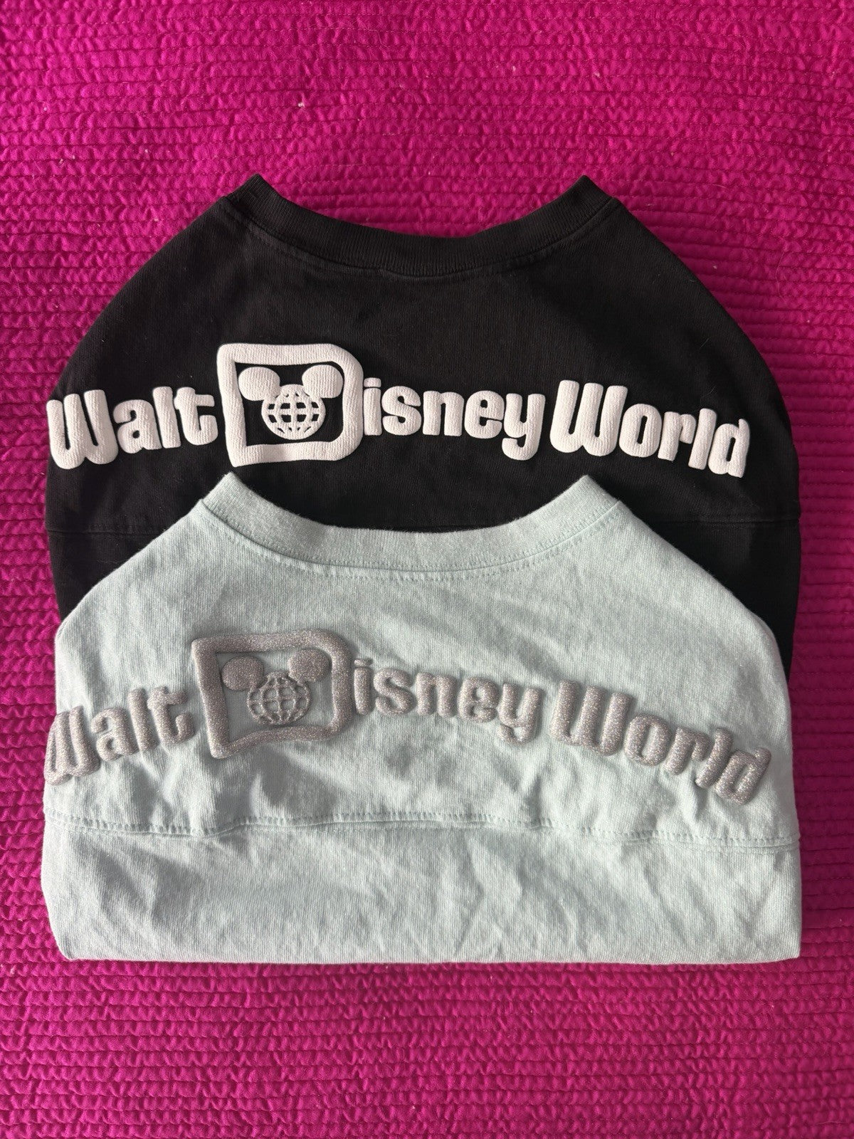 Disney Dog Pet Spirit Jersey Size Large (x2) Black & Aqua Disneyland NWOT0