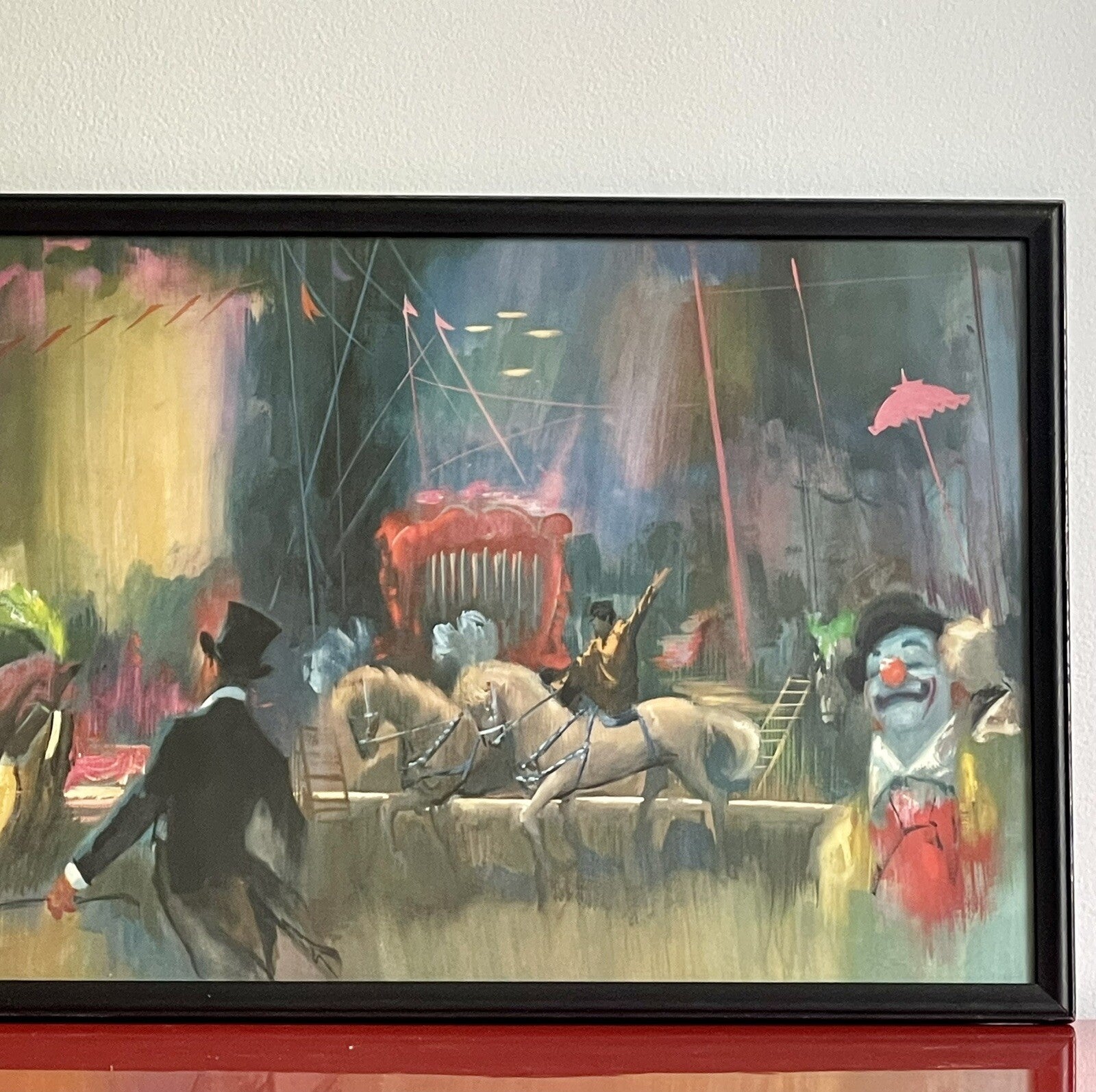 Fine Art Circus Litho Midcentury MCM MARCEL DULAC “Le Cirque” Vintage Clowns2