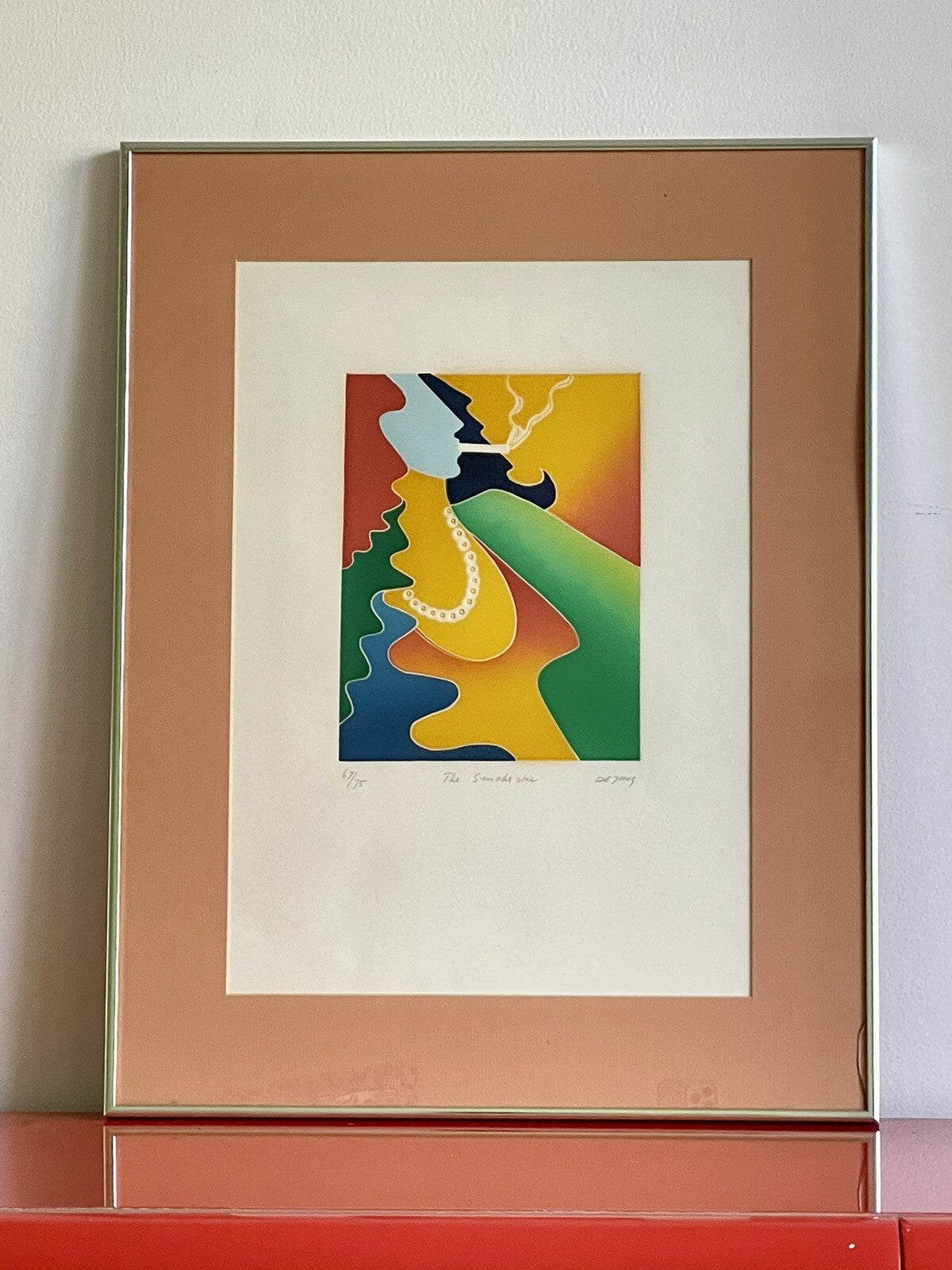 Thom deJong Aquatint Etching Graphic Postmodern Memphis Milano Vibe Dutch Artist1