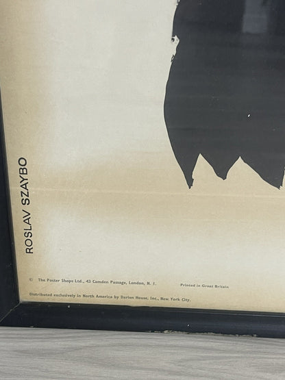 1968 LONDON ZOO Chi-Chi An-An Panda by Roszlav Szaybo Framed Graphic Art Poster3