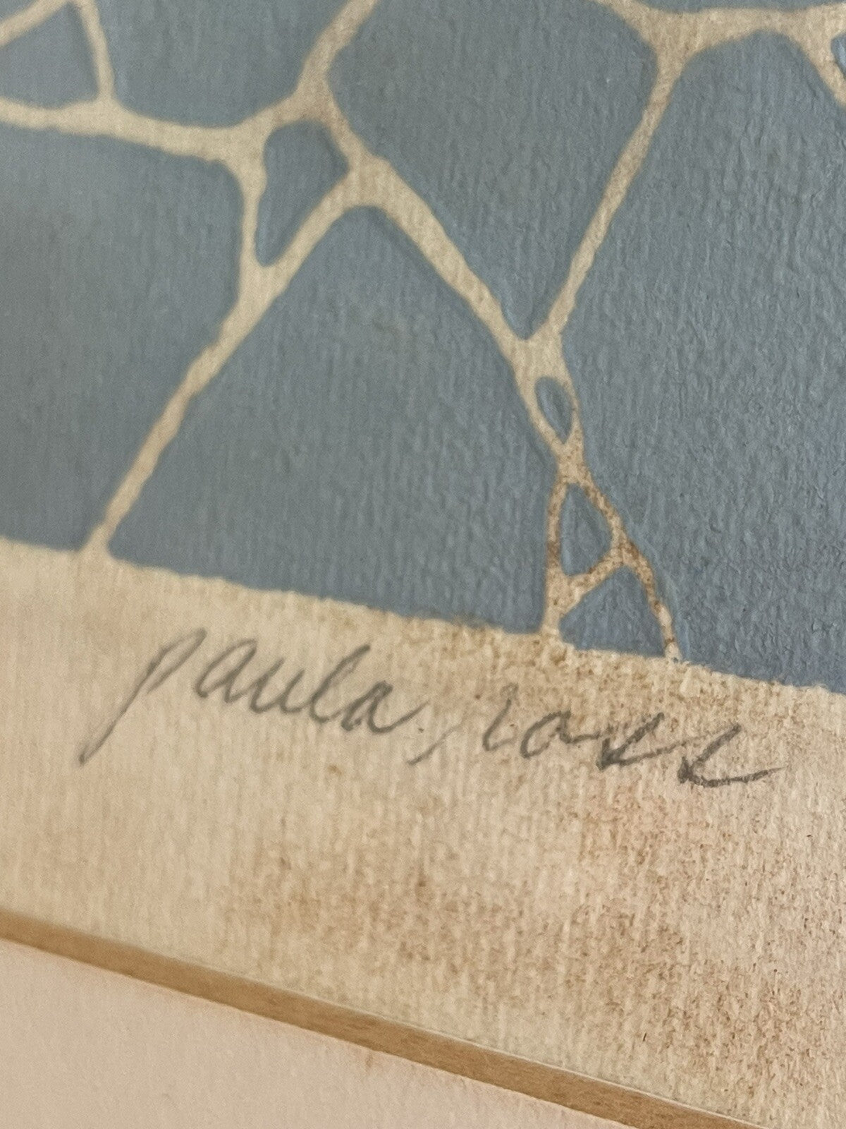 Paula Ross Abstract Signed Fine Art Graphic Serigraph Postmodern AS IS 80s 90s2