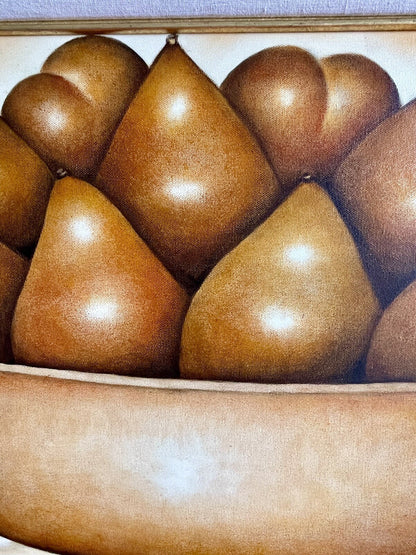 Minerva Brizuela Still Life Painting 2000 Bowl Of Pears Contemporary Cuban Art3