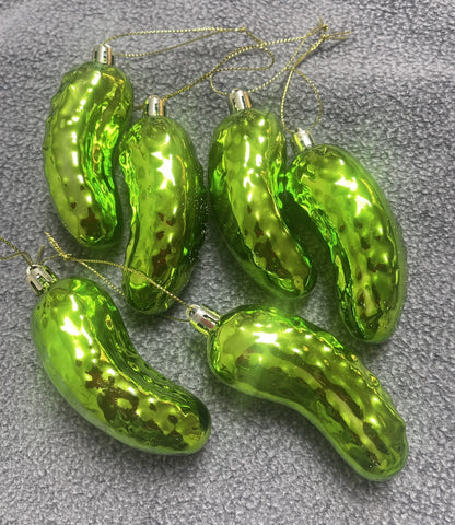 Pickle Xmas Ornament Christmas Tree Decoration Lot Of 6 KITSCH0