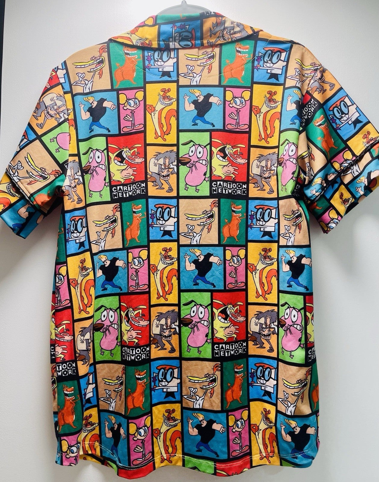 Cartoon Network Animation TV Characters Camp Shirt Size M 1990s Gen Z Iconic2