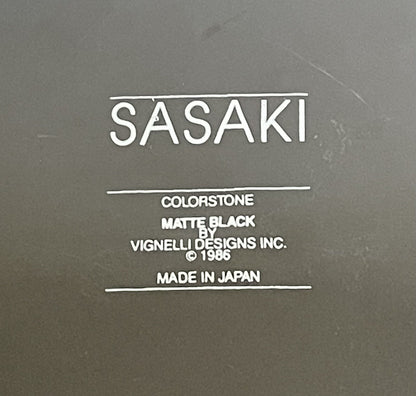 MIXED MISC. LOT Original SASAKI Colorstone Matte Black Vignelli 1980s (8 pieces)1