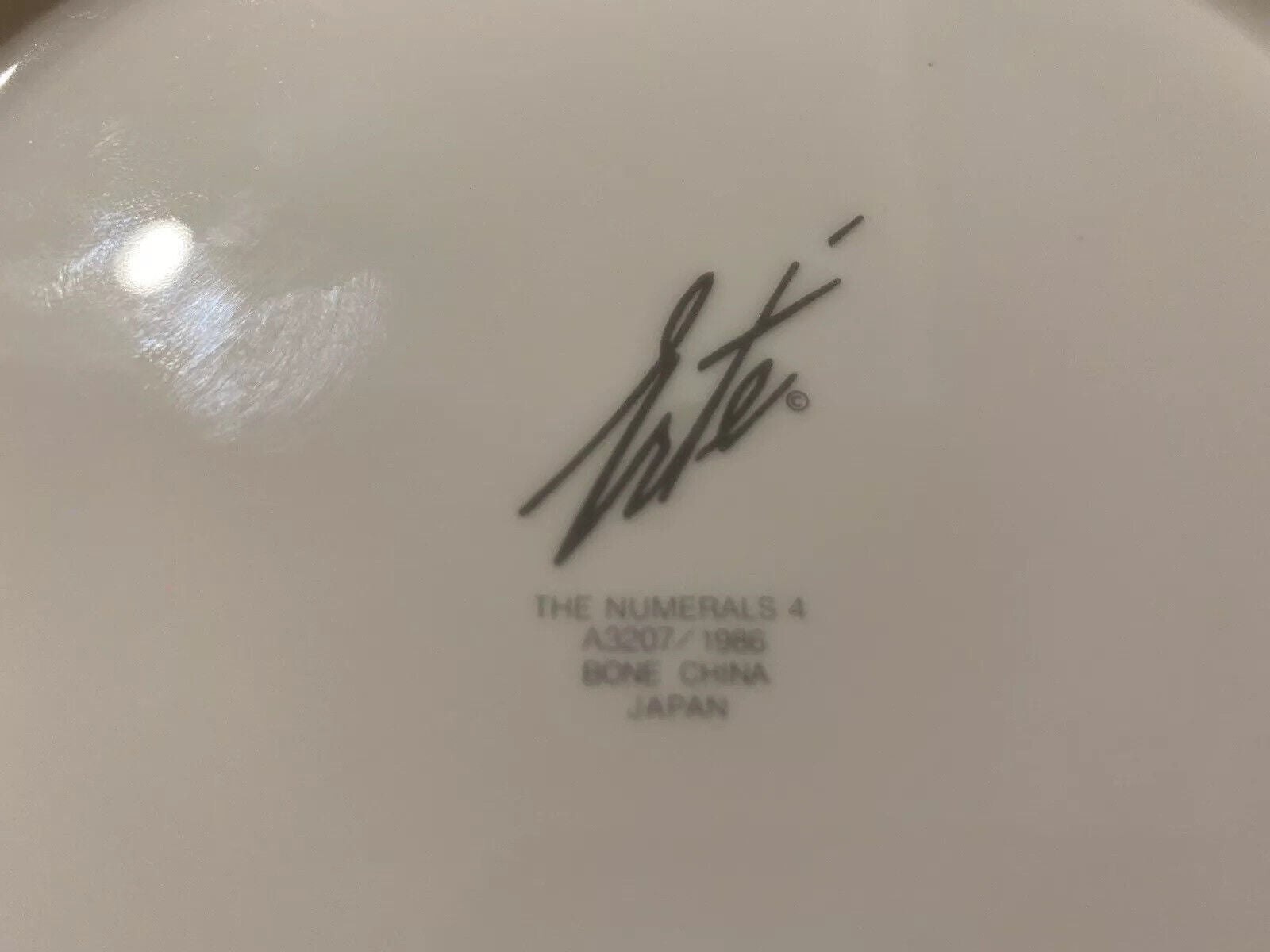 Erté Numerals #4 Bone China 1986 Mikasa Collector Plate Art Deco2