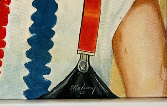Orig Clown Oil Painting Ken Pederson “Happy Hobo” Alf Maloway Ringling Circus2