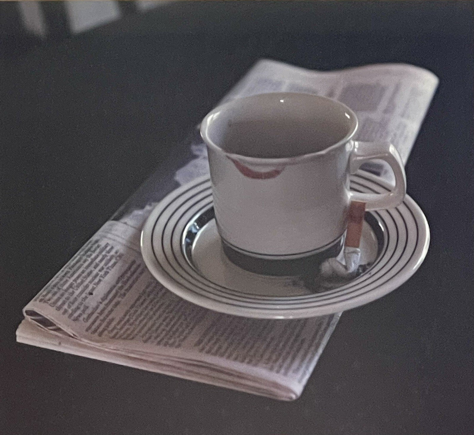 Orig Art Photography Still Life Realism Coffee Cigarette Newspaper Vintage Diner0
