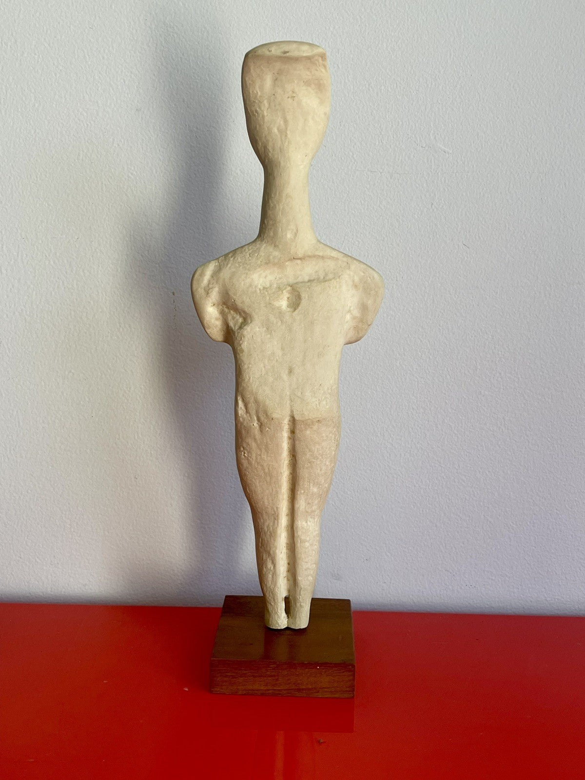 Vintage 1970s Alva Museum Replicas Louvre Paris Cycladic Art Sculpture 16” Tall2