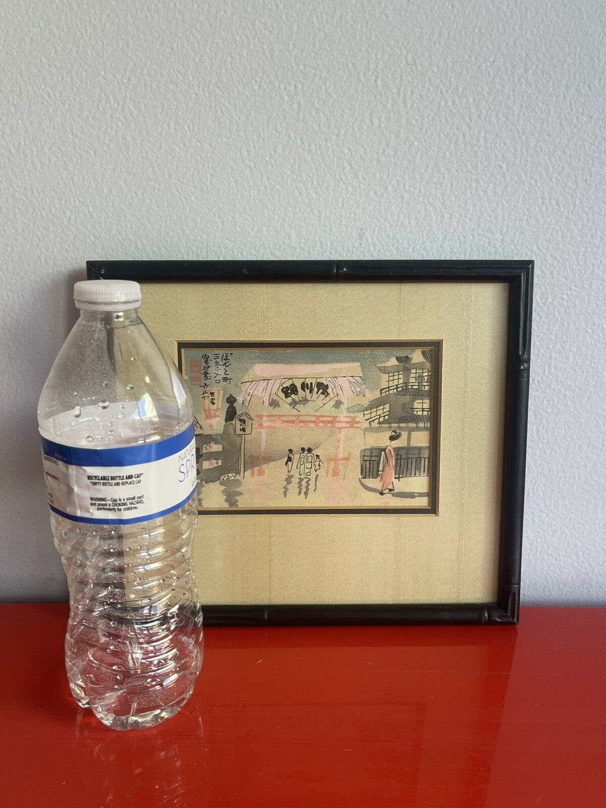 MCM Framed Kyoto Japan Tourist Miniature Art Geisha Kamei Tobei ?4