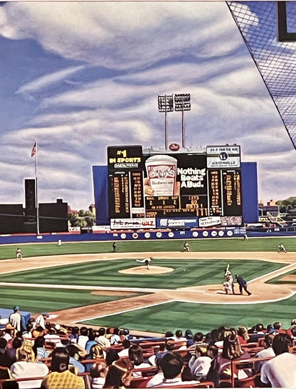 New York Mets Shea Stadium Matinee Photorealistic Limited Edition Lithograph NYC3