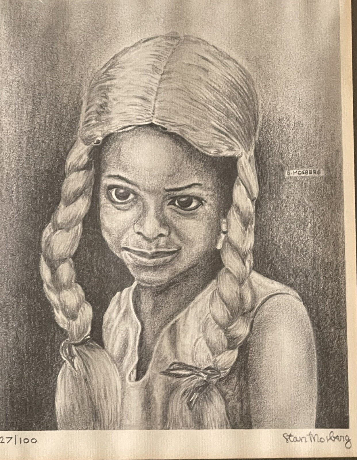 STAN MOSBERG “Blondes Have More Fun” Afro-Political Social Realism 1960s Litho0