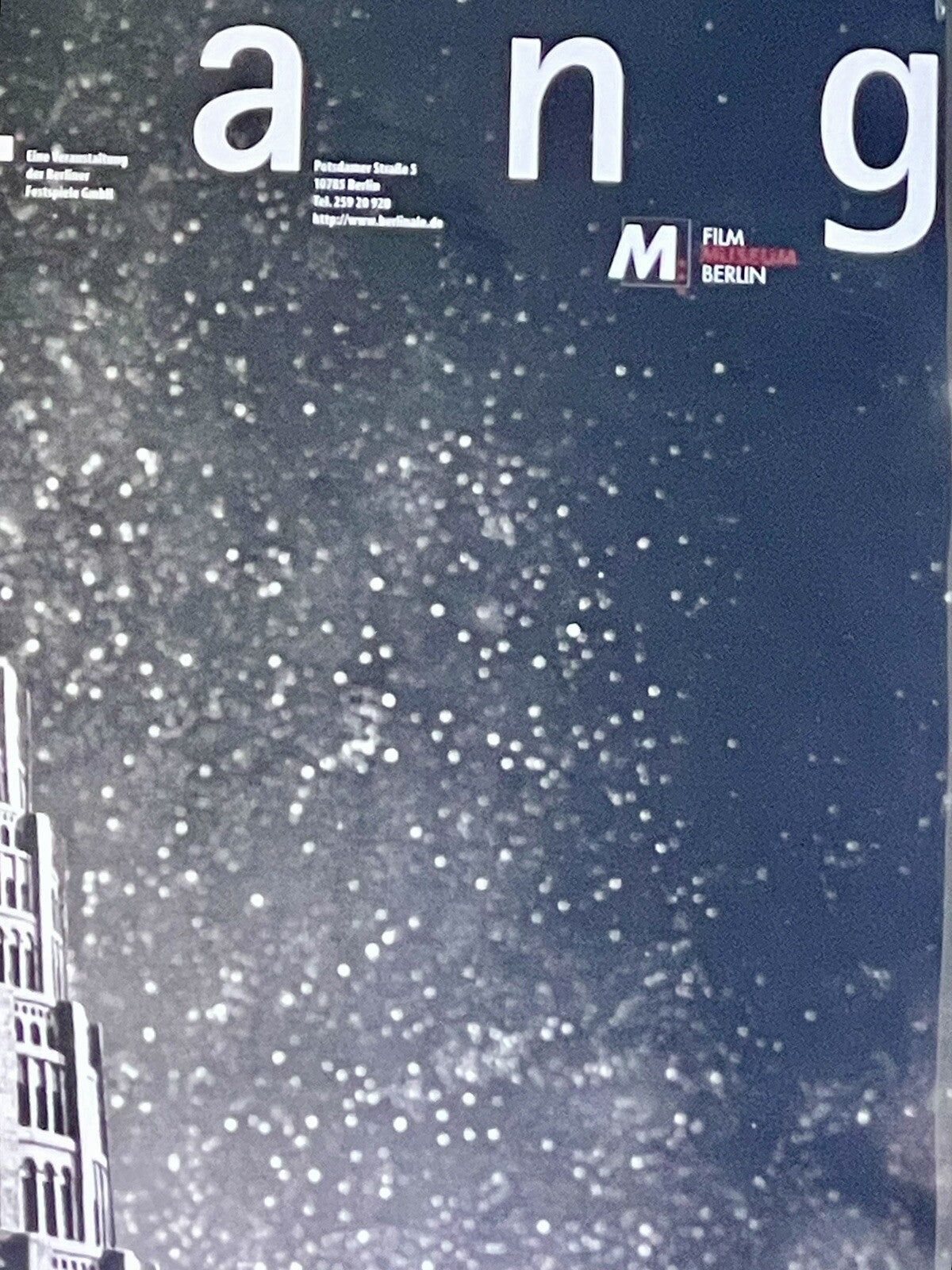 Rare 2001 Berlin Int’l Film Festival Fritz Lang Retrospective Poster METROPOLIS3