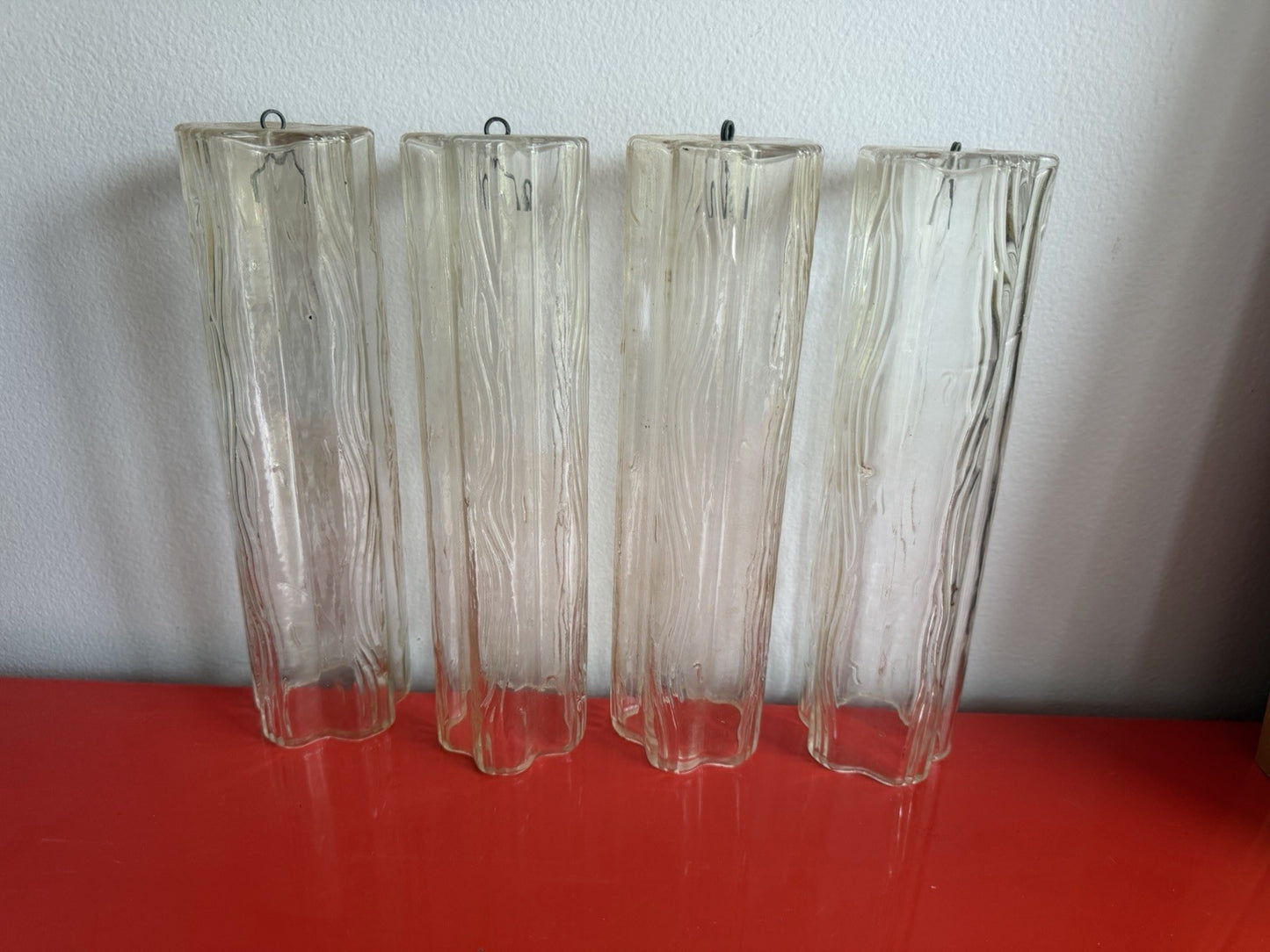 4 Tronchi Murano Glass Replacement Tubes 10” Chandelier Venini Zuccheri Vintage4