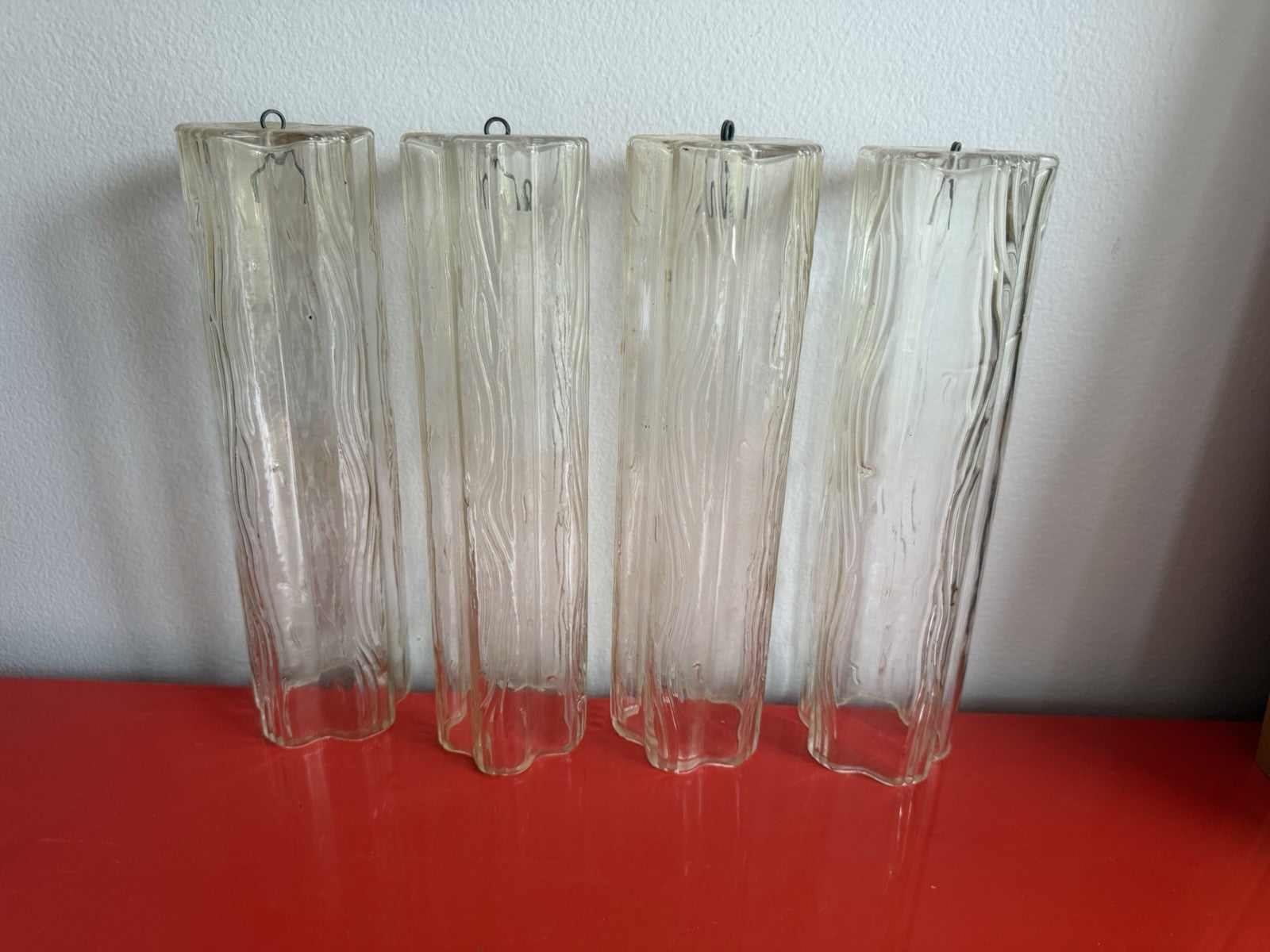 4 Tronchi Murano Glass Replacement Tubes 10” Chandelier Venini Zuccheri Vintage4