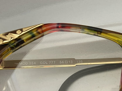 Deadstock CAZAL Vintage 90s Eyeglass Frames Model 354 Amber Red Pink Black No RX1
