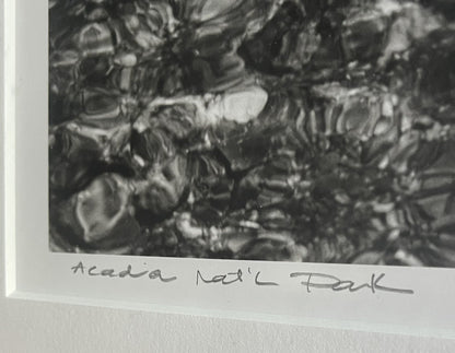 Original Fine Art Photograph ACADIA Nat’l Park MAINE Abstract B&W Signed Framed2