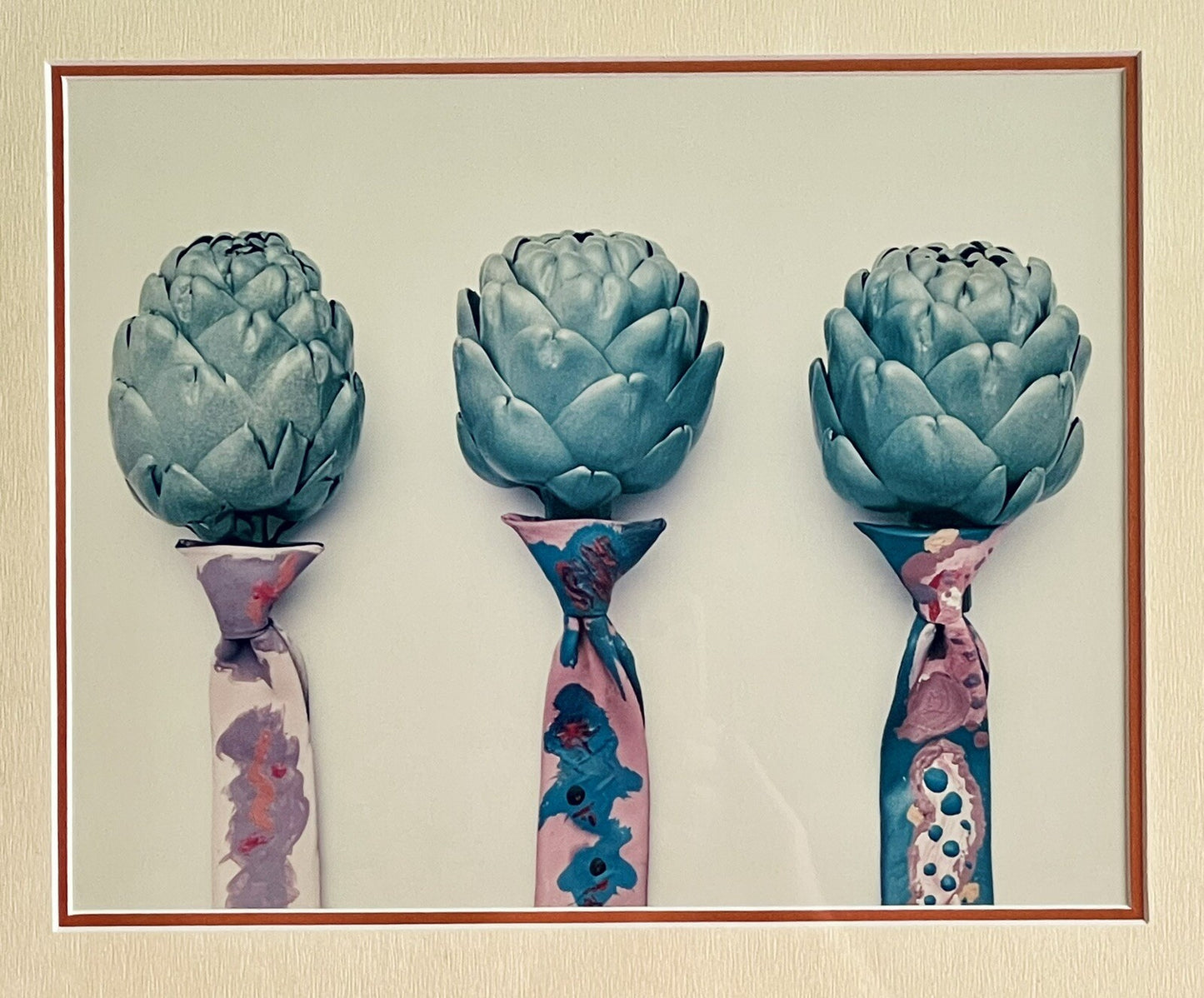 Artichokes With Neckties 90s 00s Postmodernism Graphic Art Weird Anthropomorphic0