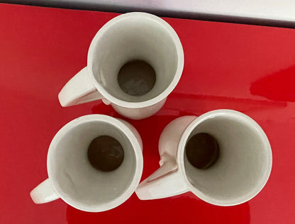 Risqué Mod Ceramic Nude Coffee Mugs Curvy Female Body Hand On Hips Retro Vintage3
