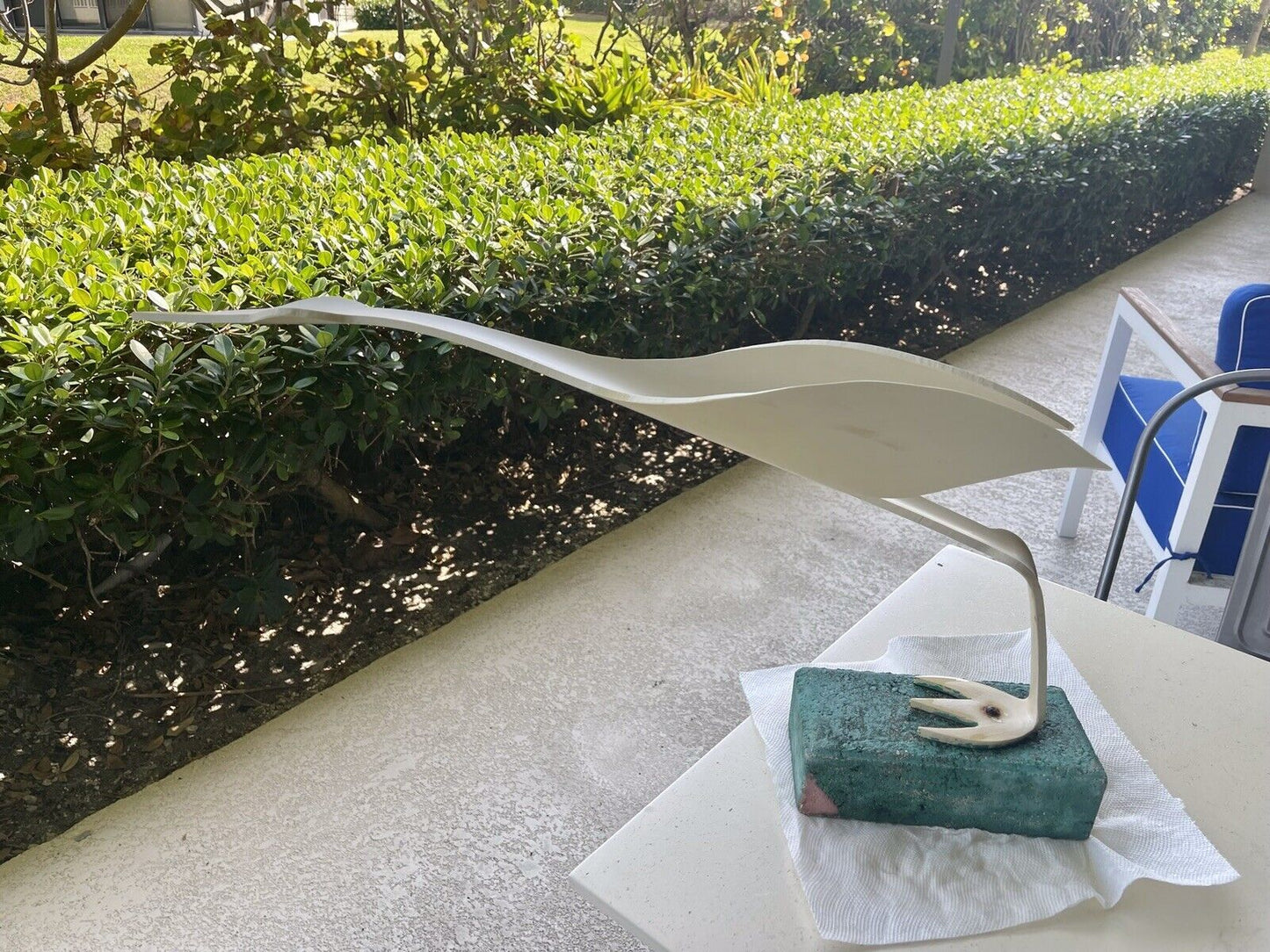 Abstract Beach Bird Outsider Art PVC Pipe OOAK Unique Kinetic Garden Statuary0