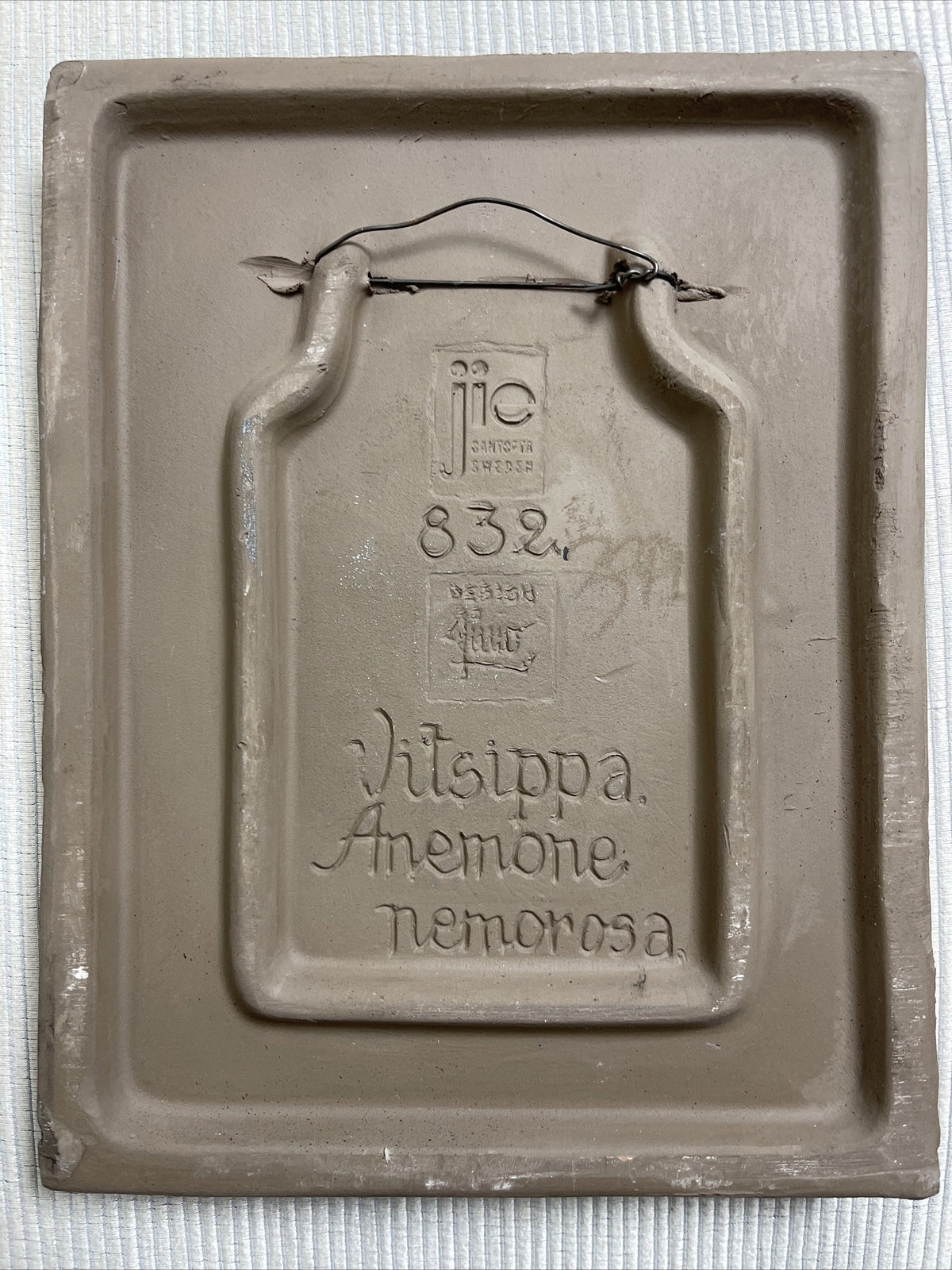 Aimo Nietosvuori 1970s JIE GANTOFTA Sweden Art Pottery Floral Wall Plaque Tiles6