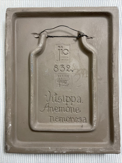 Aimo Nietosvuori 1970s JIE GANTOFTA Sweden Art Pottery Floral Wall Plaque Tiles6
