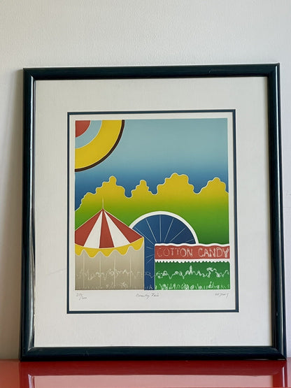 Thom deJong Aquatint Etching Graphic Postmodern Memphis Milano Vibe Dutch Artist0