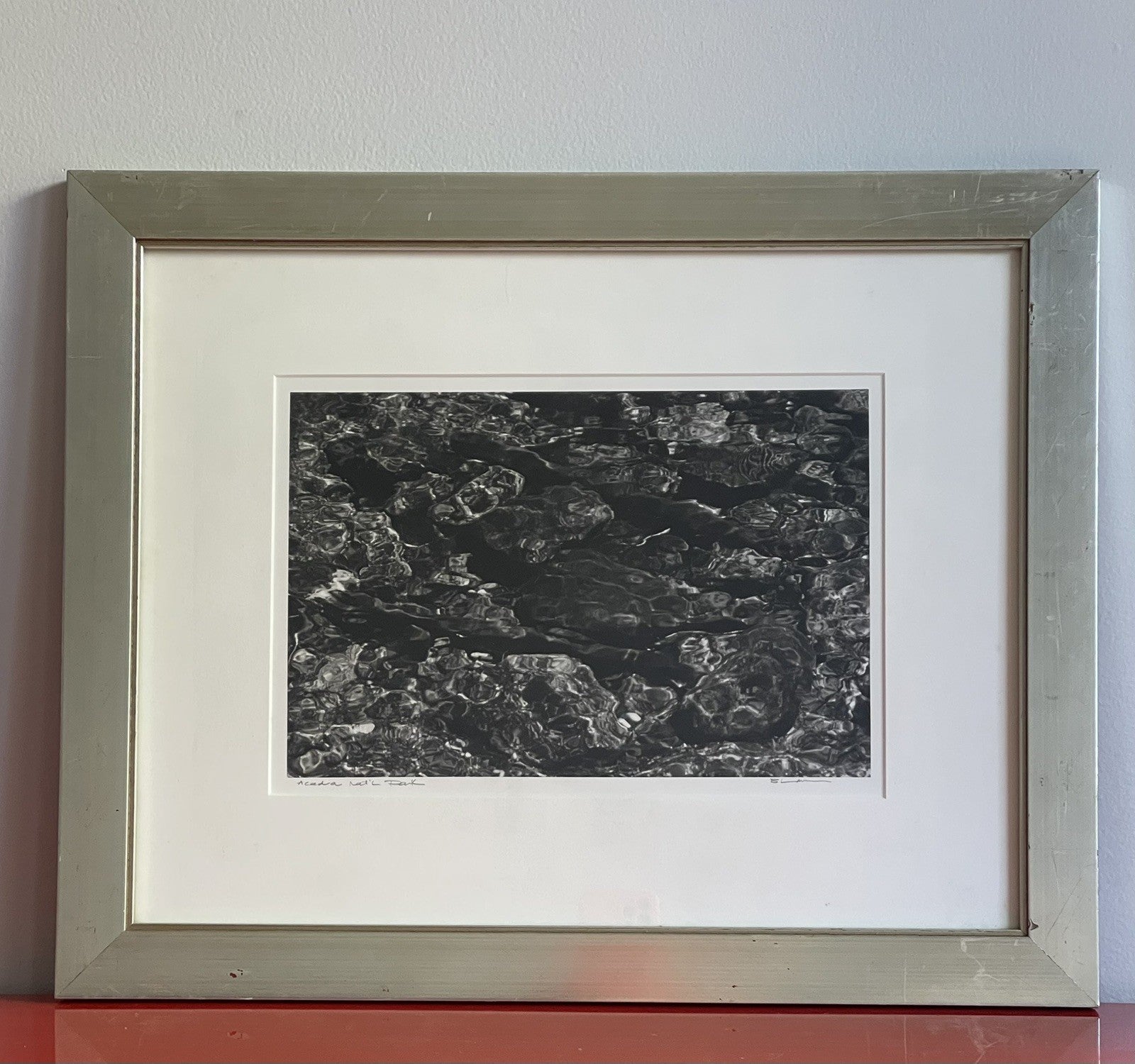 Original Fine Art Photograph ACADIA Nat’l Park MAINE Abstract B&W Signed Framed0
