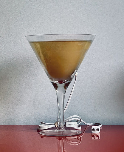 Martini Glass Cocktail Bar Lamp Kitsch Tiki Barware 12” Retro 90s Novelty Light2