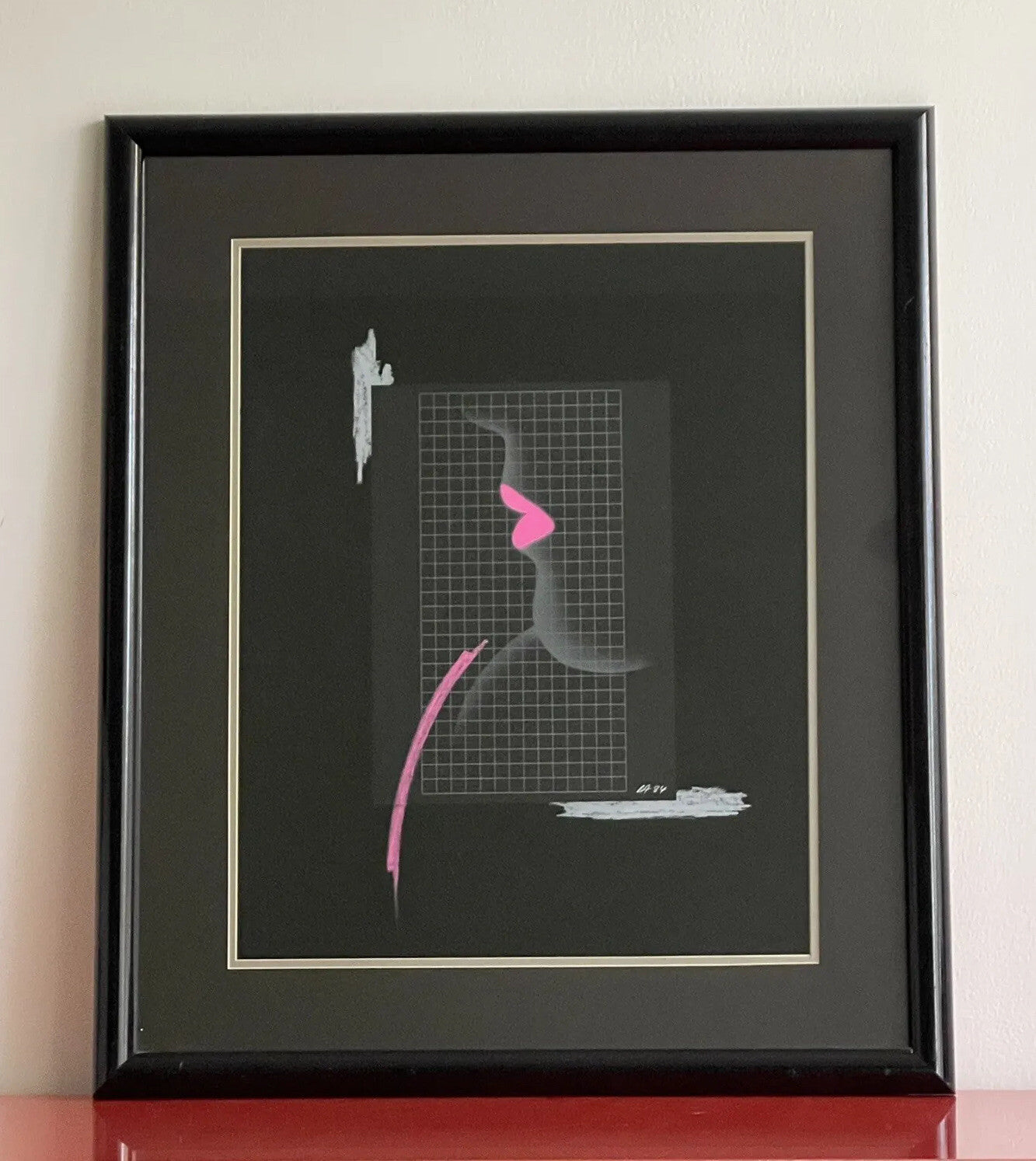 New Wave 1980s Memphis Milano Graphic Postmodern Pop Art Print 23” x 27” LIPS1