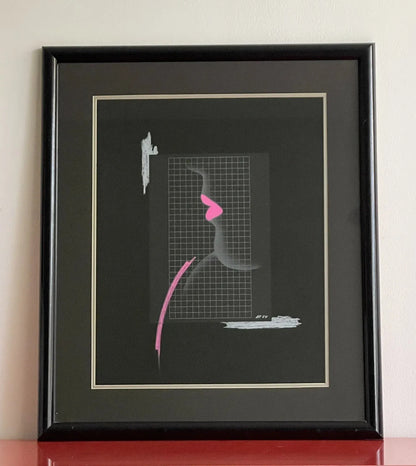 New Wave 1980s Memphis Milano Graphic Postmodern Pop Art Print 23” x 27” LIPS1