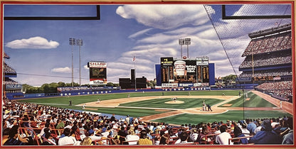 New York Mets Shea Stadium Matinee Photorealistic Limited Edition Lithograph NYC0