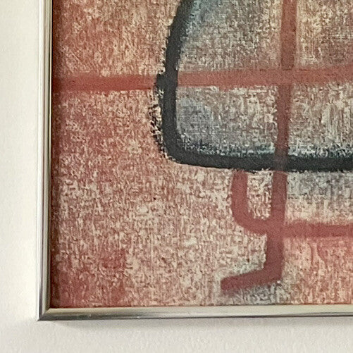Paul Klee "LA BELLE JARDINIERE" Vintage Foundation Fine Art Print 1970s Framed1