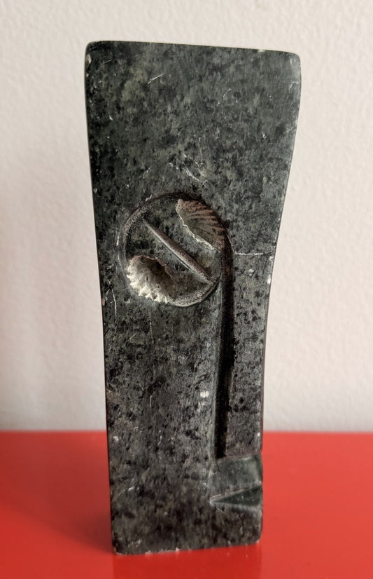 RANGISSE Cubist Face Carved Stone Shona Sculpture Abstract Zimbabwe Modernist 6”0