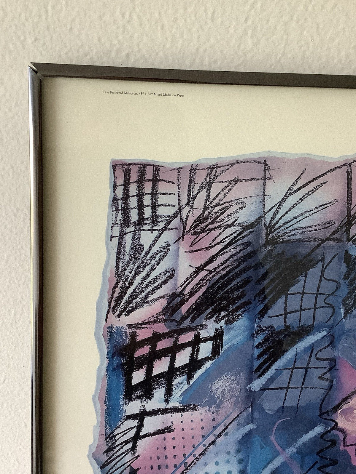 Vintage TOBY SCHMIDT “Fine Feathered Malaprop” Gallery Exhibition Poster 19851