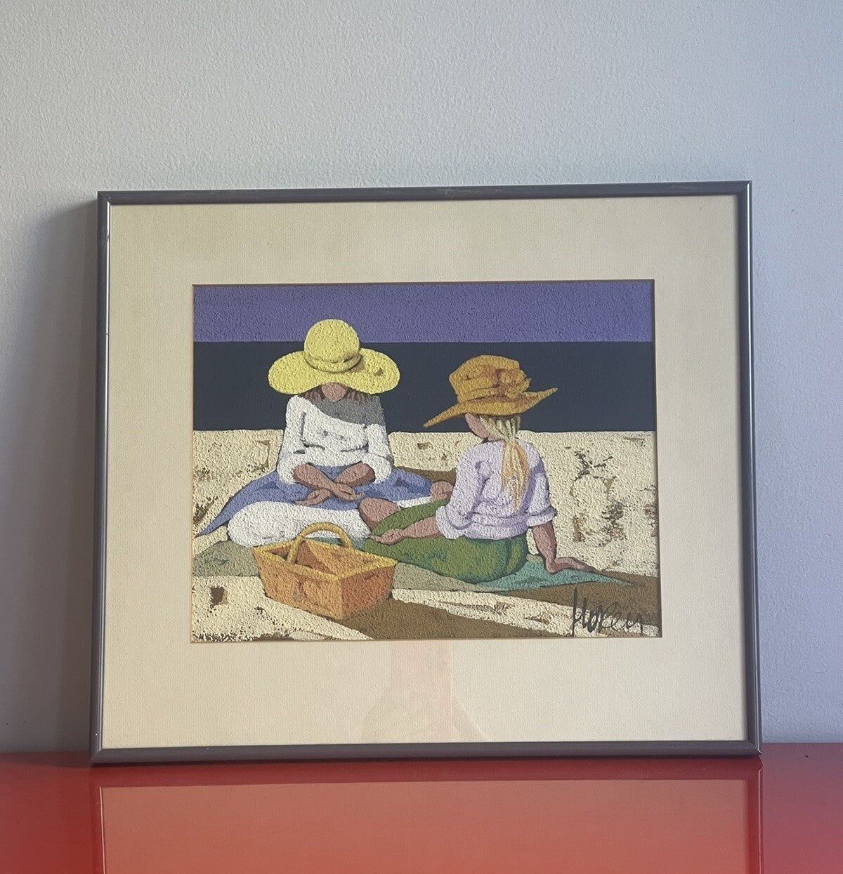 Original Impressionist Fine Art Seascape Painting Colorful Modernist Signed1