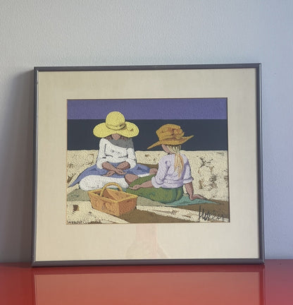 Original Impressionist Fine Art Seascape Painting Colorful Modernist Signed1