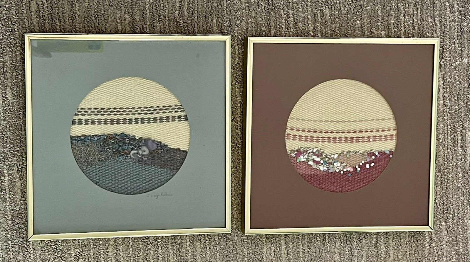 Sandra Leigh Robbins Textile Art Tapestry Pr 1970s 1980s Retro Abstract Weaving0