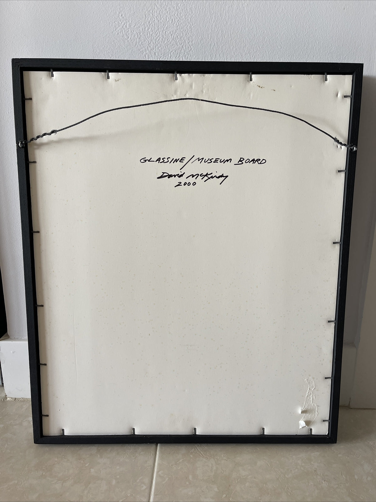 David McKirdy 2000 Burned Glassine Graphite & Museum Board Contemporary Art3