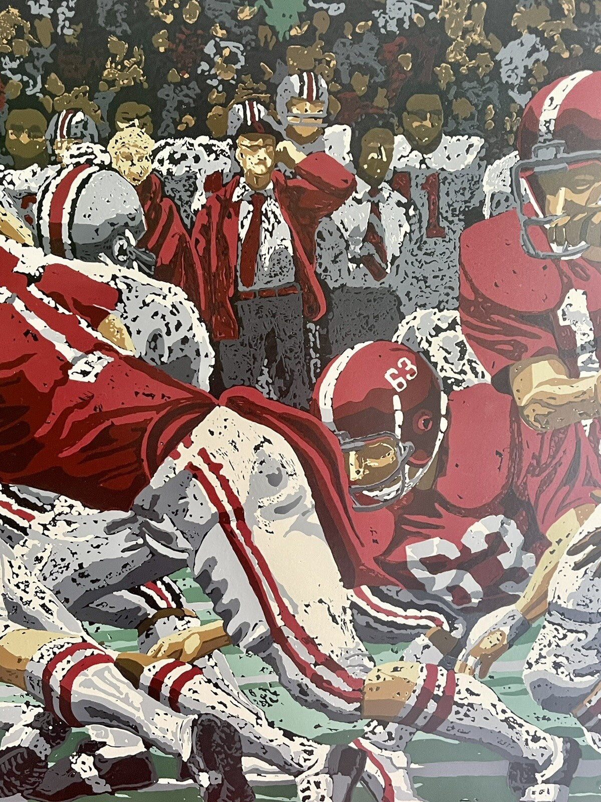 Alabama vs Ohio State Sugar Bowl 1978 Signed LE Serigraph RICK RUSH $5000 MSRP4
