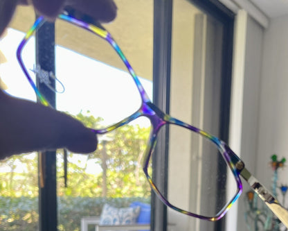 Deadstock CAZAL Vintage 80s Eyeglass Frames Model 354 Blue Purple Black No RX3