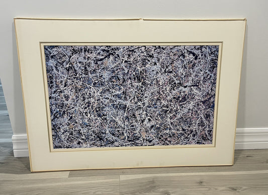 Orig Vintage Jackson Pollock MOCA LA Museum Exhibition Poster 1984 “Number One”0