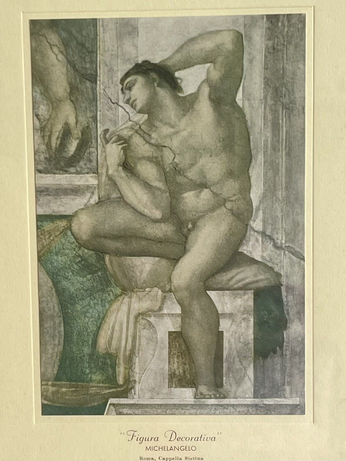 Michelangelo Framed Male Nudes Ignudi Frescoe Art Sistine Chapel Prints Italy3