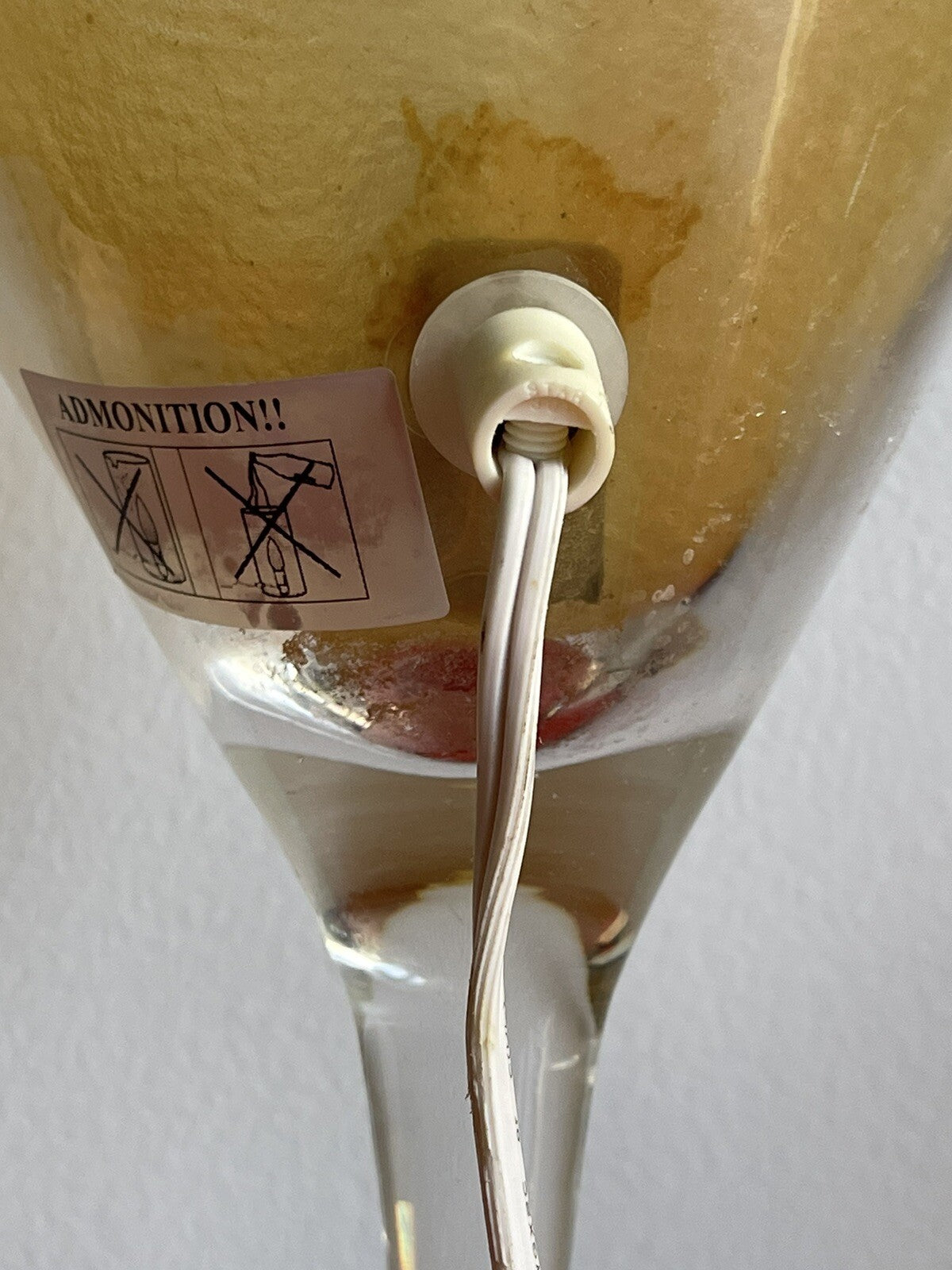 Martini Glass Cocktail Bar Lamp Kitsch Tiki Barware 12” Retro 90s Novelty Light5