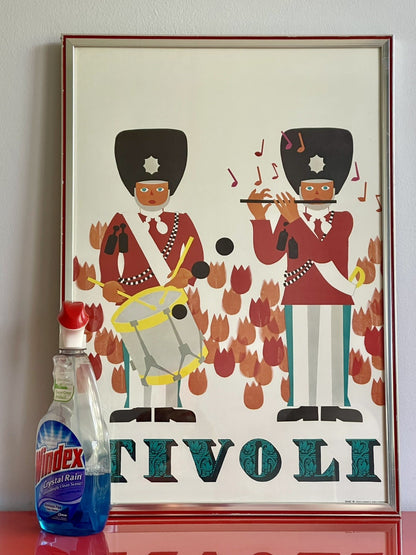 Tivoli Gardens Denmark Travel Poster 1965 SOLDIER GUARDS Flute & Drum Copenhagen3