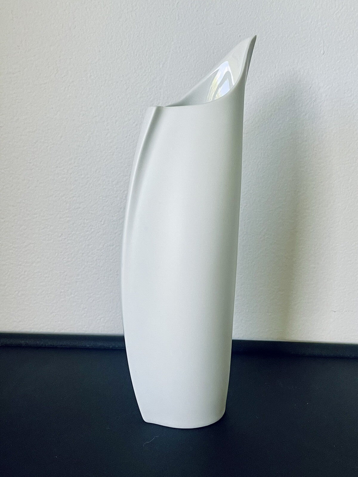 LINO SABATTINI for Rosenthal Large 10” Penguin Vase White Retro 80s Vintage EUC2